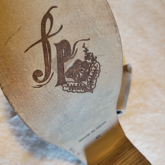 EUC Free People City Of Lights Lace-Up Open-Toe Boot, EU 40/US 9.5-10, Grey - Picture 3 of 3